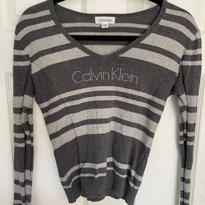Calvin Klein rhinestone sweater